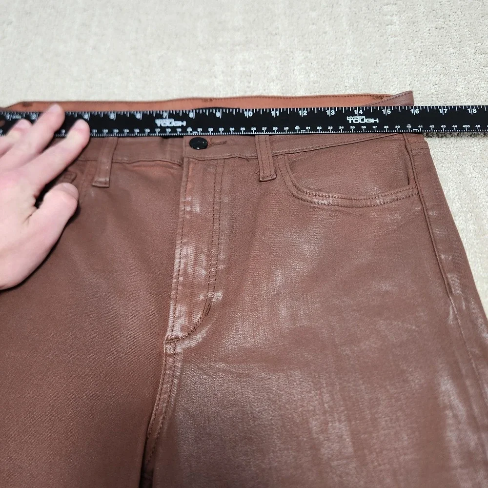 Joes Jeans Women 32x27 *READ Waxed Denim High Rise Callie Bootcut Cropped‎ Flare